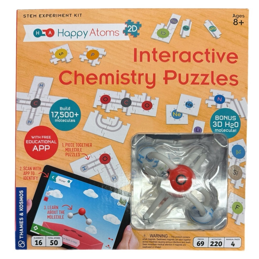 NEW Sealed Happy Atoms STEM Chemistry Learning Kit